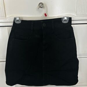Junior’s Black Denim Skirt